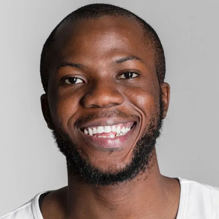 Smiling patient